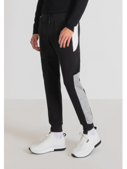 Jogger Antony Morato negro bandas laterales contraste PB