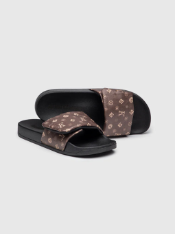 Slide Gianni Kavanagh marron estampada