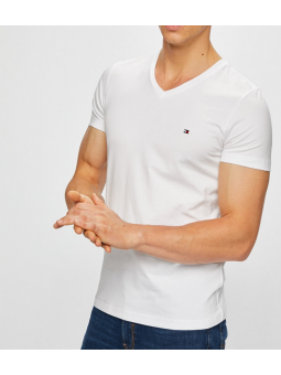 Camiseta Tommy Hilfiger Cuello pico blanca
