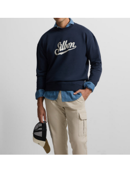 Sudadera Silbon Retro azul marino