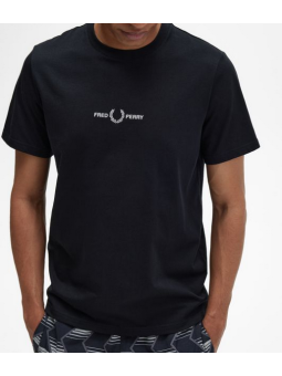 Camiseta Fred Perry embro negra