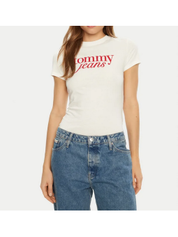 Camiseta Tommy Jeans Essential blanca