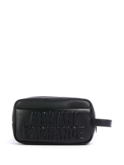 Neceser Armani Exchange negro logo