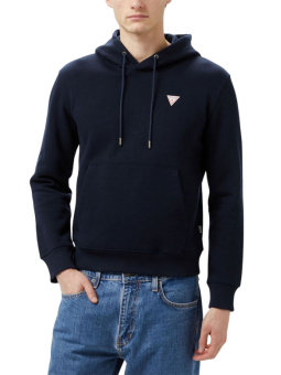 Sudadera Guess azul marina mini logo triangulo