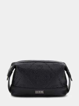 Neceser Guess Boston negro logotipo 4G