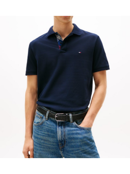 Polo Hilfiger Placket azul marino