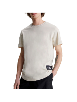 Camiseta Calvin Klein Badge beige