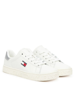 Sneaker Tommy Jeans outsole blanco-plata