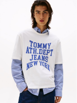 Camiseta Tommy Jeans Varsity blanca