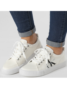 Sneaker Calvin Klein vulcanized blanco