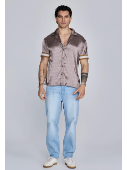 Camisa SikSilk Marrón