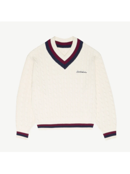 Sudadera Dito Collection Cable Blanco
