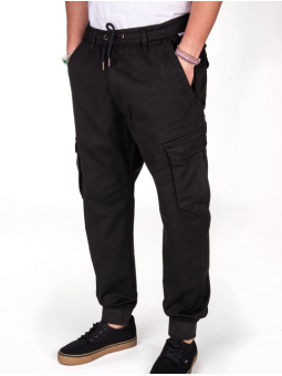 Pantalón Reel Rib Cargo negro