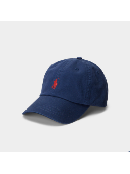 Gorra Polo Ralph Lauren marina logo rojo