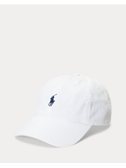 Gorra Polo Ralph Lauren blanca logo marino