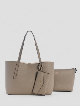 Bolso Guess Brenton tote dark taupe