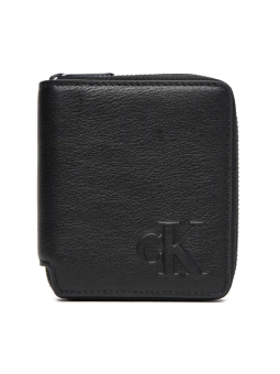 Cartera Billetera Calvin Klein con cremallera negra