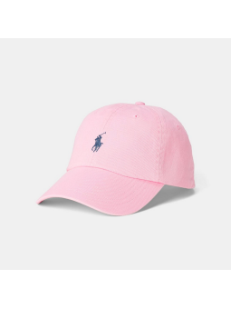 Gorra Polo Ralph Lauren rosa logo marino