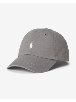 Gorra Polo Ralph Lauren gris logo blanco